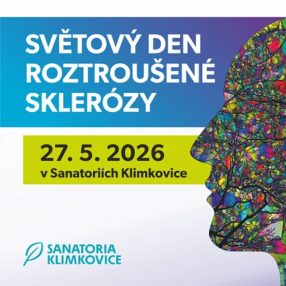 Světový den roztroušené sklerózy v&nbsp;Sanatoriích Klimkovice nabídne odborný program i&nbsp;prostor pro&nbsp;sdílení zkušeností